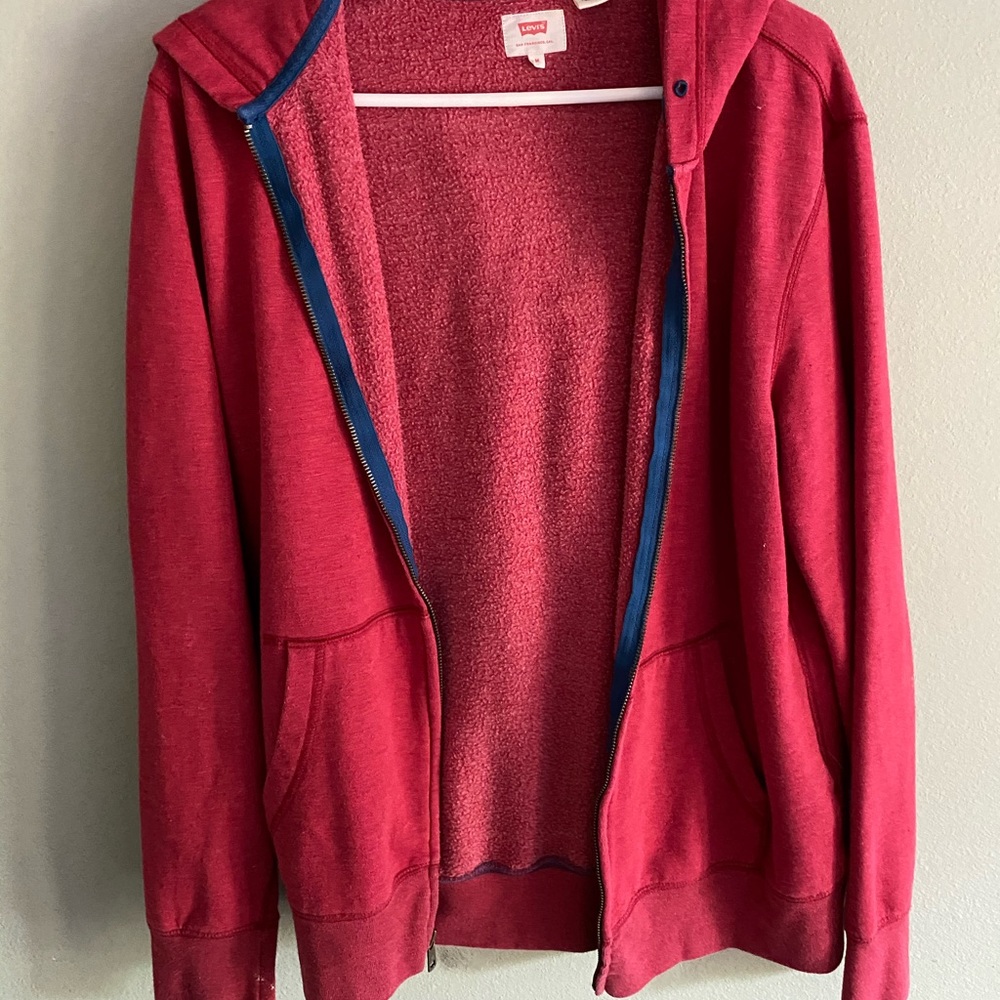 Levi’s red hoodie